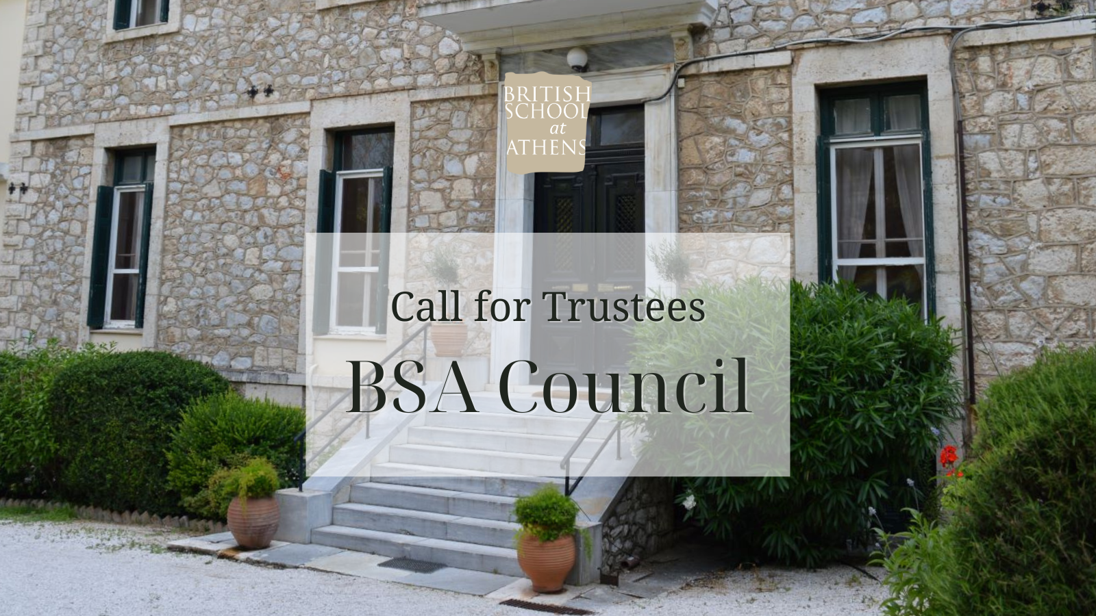 Invitation for applications - Trustee role on Council