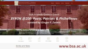 BYRON @200: Poets, Patriots & Philhellenes